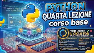Corso Python Base [Lezione 4]: Il Ciclo FOR, la funzione Range() e l'Iterazione