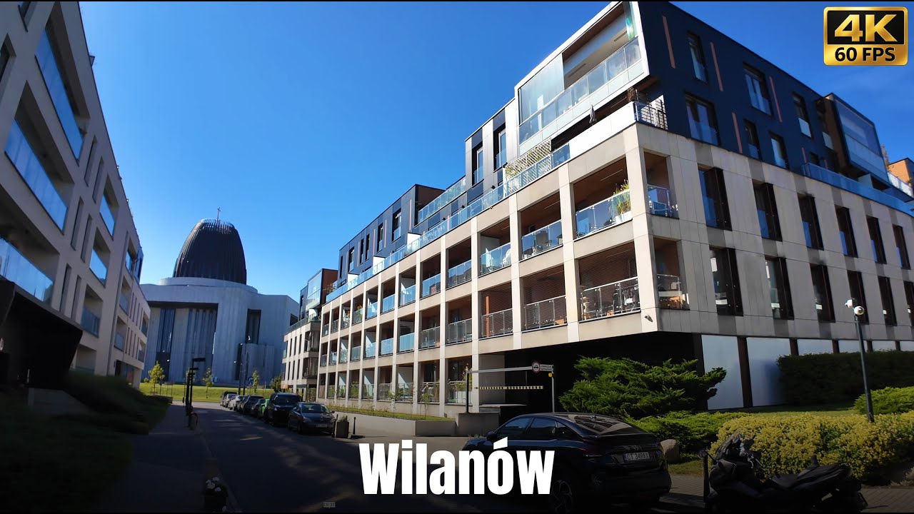 Miasteczko Wilanów, Warsaw - A Contemporary Garden Town | Silent Walking Tour [4K]