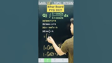 1 Marks Question Bihar Board PYQ 2021 || INTEGRALS    Chapter 7 Class 12 Board Exam 2025 NCERT