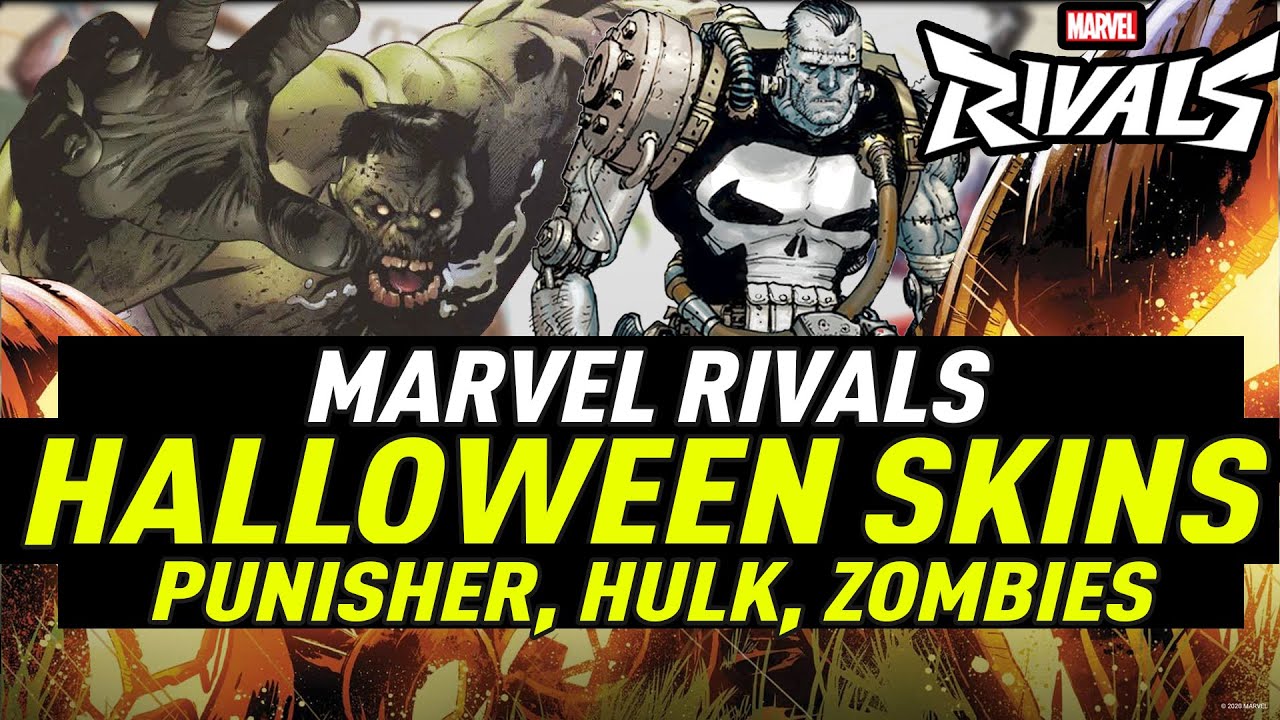 Marvel Rivals Halloween Character Skins | CAP WOLF, FRANKEN PUNISHER ...