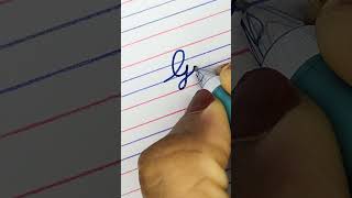 Capital letter G in cursive writing | Cursive writing for beginners #cursive #cursivewriting