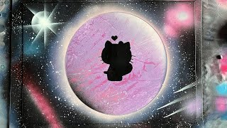 ASMR  Spray Paint Art  Hello Kitty