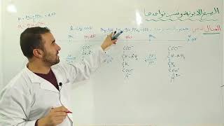 الصيغ الايونية لحمض الأسبارتيك ونسب تواجدها