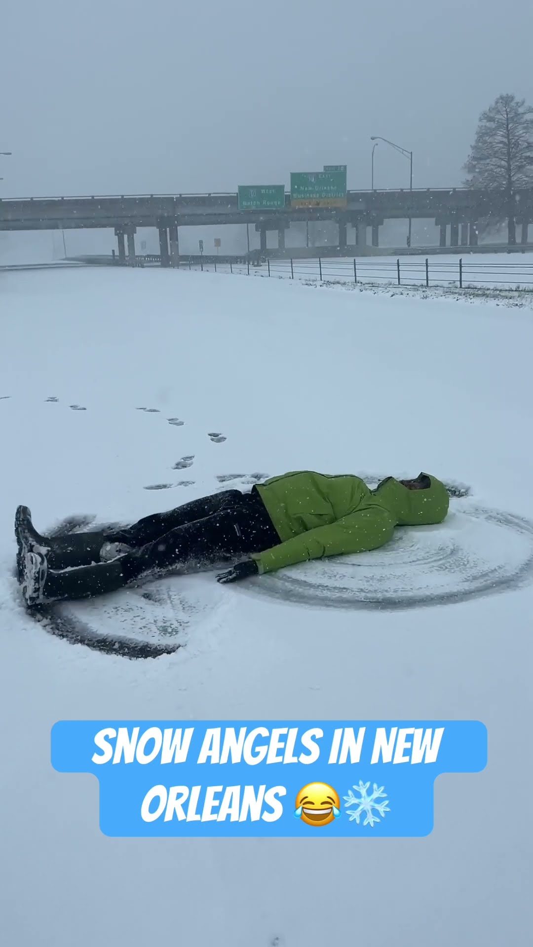Snow Angels In New Orleans ?❄️