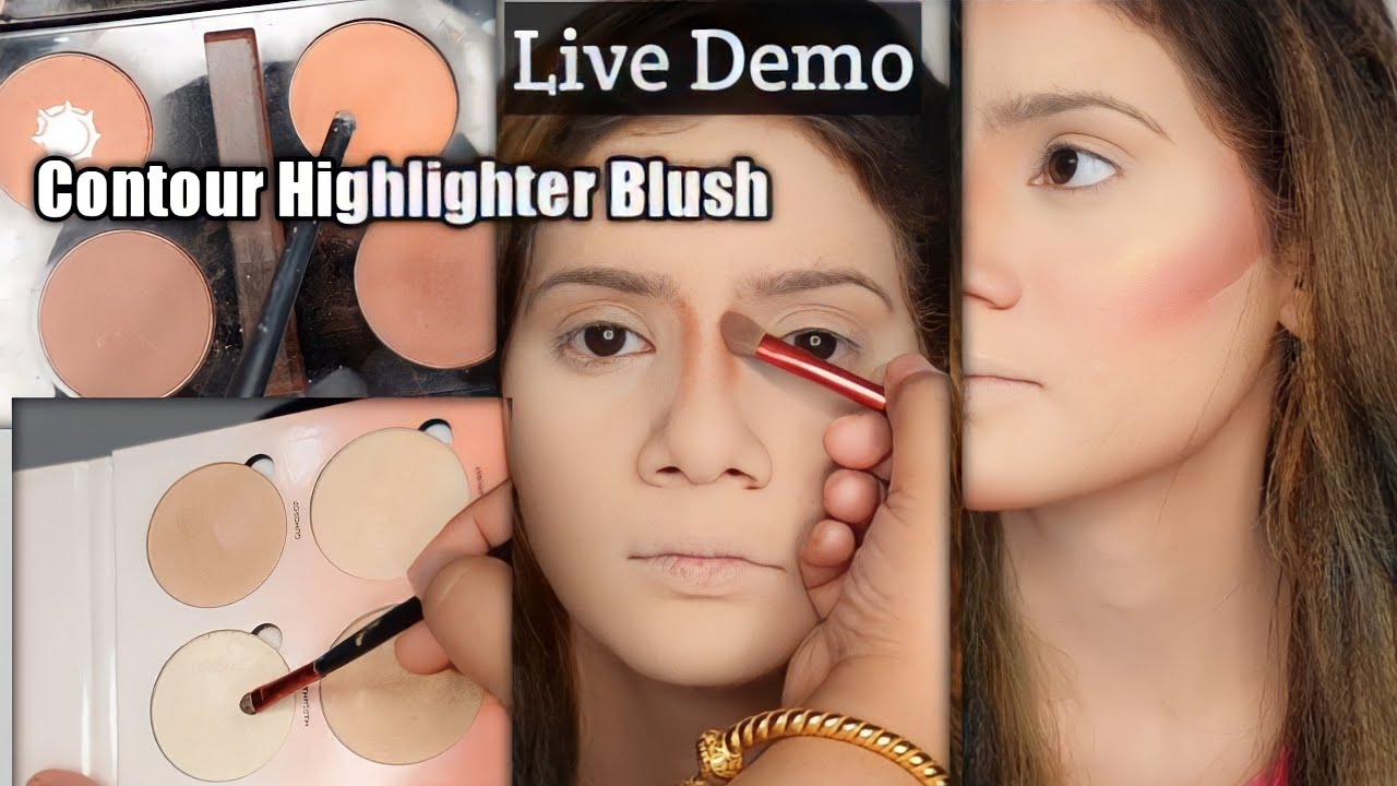 Free Online Professional Makeup Class Part 2 | Contouring and Highlighting | Lashes Beauty Parlour