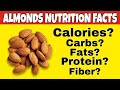 Nutrition facts of almondhealth benefits of almondhow many caloriescarbsproteinfiberfat in