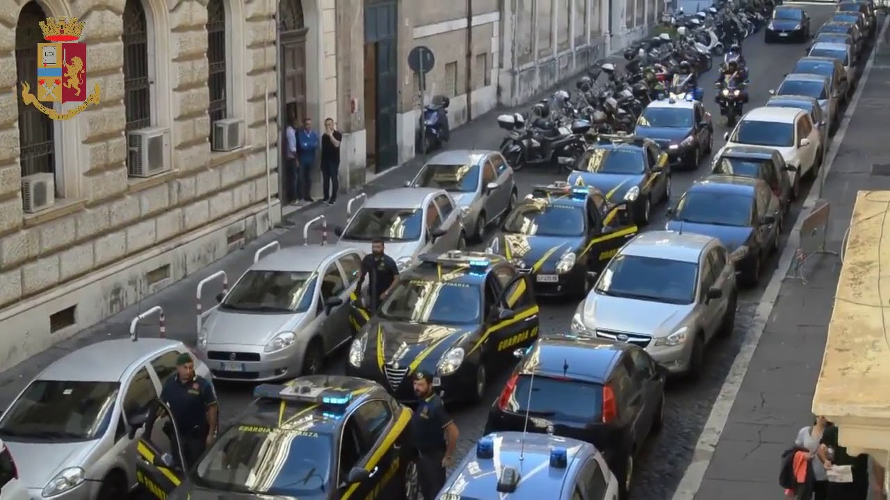 Roma - Poliziotti uccisi a Trieste, l'omaggio dei colleghi -1- (05.10.19)