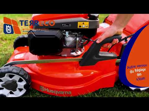 Guide pour régler la hauteur de coupe sur une tondeuse à essence