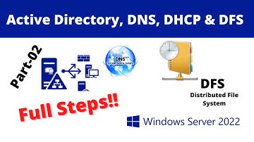 How to Installing Active Directory, DNS, DHCP & DFS with Windows Server 2022 | Part-02.