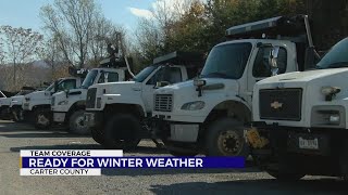 Carter County road crews prepare for winter weather