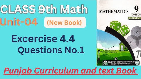 Class 9 New Maths Book  Exercise 4.4 Question 1|class 9 Ex 4.4 Q 1| Find Square root |PCTB.