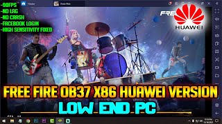 FREE FIRE OB37 X86 HUAWEI VERSION On BLUESTACKS 4 | 90FPS No Lag | Low End PC screenshot 3
