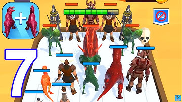 Merge Master - Dinosaur Fusion - Gameplay Walkthrough Part 7 All Dinos Levels 96-130 (Android,iOS)