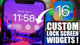 Best iOS 16 Custom Lock Screen WIDGETS ! screenshot 3