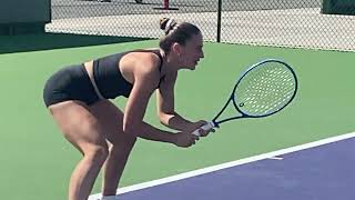 Marta Kostyuk: Hottest WTA Beauties Tennis Practice Indian Wells 103