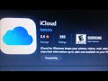 Open iCloud Settings on PC windows: Upgrade to iCloud for windows 13.0 failed. Please reboot. error.