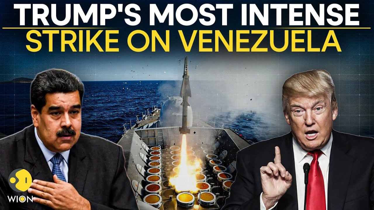US-Venezuela ATTACK LIVE: Trump SHAKES Caribbean Waters, Attacks Another Venezuelan Drug Boat | WION
