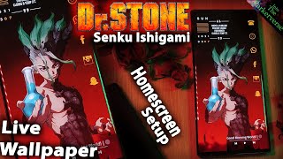 Dr Stone - Senku Ishigami - Live Wallpaper & Android Setup - Customize your Homescreen -EP46 screenshot 1