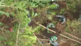 Footage over North Bend murder suspect's mountainside bunker