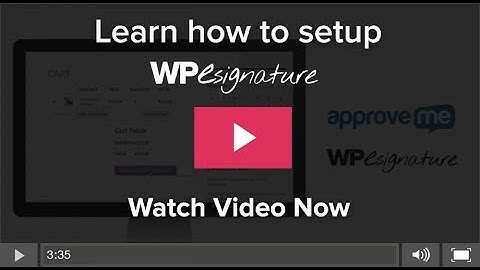 Wordpress Contract Plugin by Approve Me Tutorial