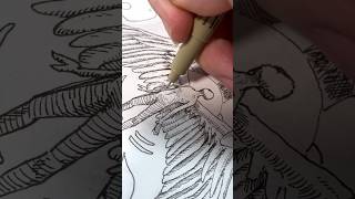 Inktober 2023 Day 16 - Angel #inktober #inktoberchallenge #art #drawing #draw #angel