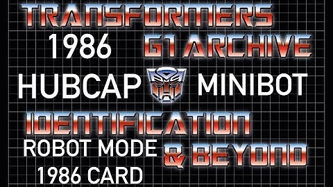 Transformers generation one Hubcap. G1 vintage 1986 minibot guide Mosc & loose moc