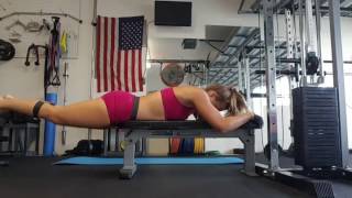 Reverse Hyperextension Frog Kicks