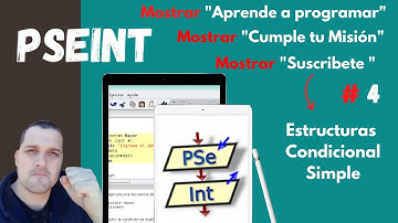 📲💻#Programación #Pseint 👉Condicional Simple👈