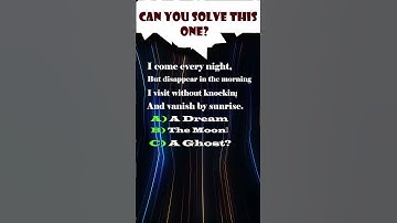 It Appears Every Night… Then Vanishes at Dawn! 🌕 Can You Solve This Mystery? #shorts  #challenges