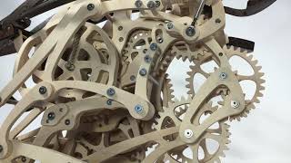 Carapace Kinetic Sculpture - Mechanism Time Lapse