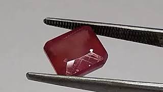 Certified Natural Ruby in Octagon Shape