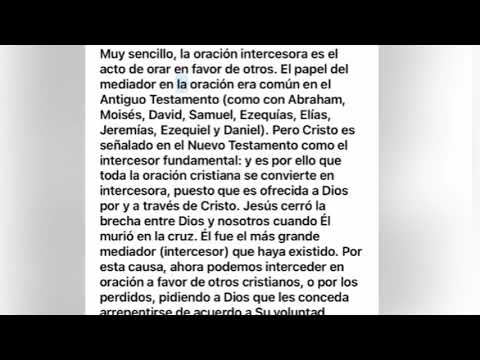 Video: ¿Quién hizo la oración de intercesión en la Biblia?