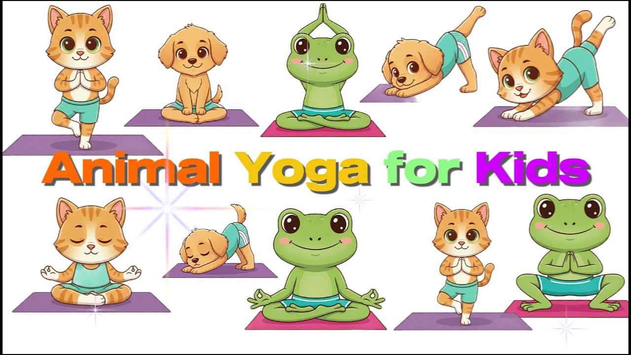 Animal Yoga for Kids | Fun Yoga with Dog, Cat & Frog - YouTube