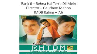 highest rated imdb - bollywood romantic movies