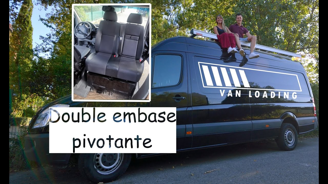 Double embase pivotante, Banquette double, siège pivotant, Sprinter Van  Aménagé ! 