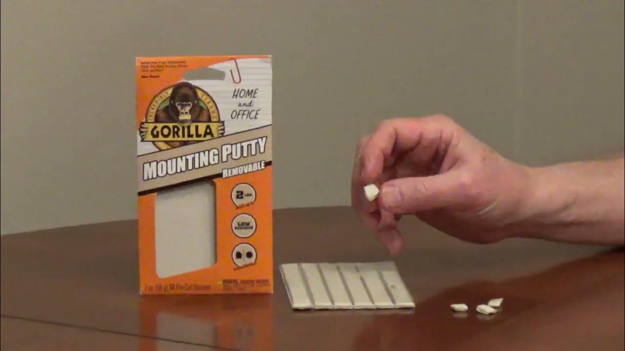 Gorilla Glue Beige 2 oz Mounting Putty Pre-Cut Squares, 84 Count