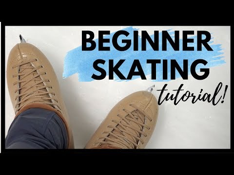 ICE SKATING FOR BEGINNERS! Skating Lesson