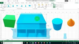 How to insert, rotate, pan & zoom 3D Models in MS Excel 2019