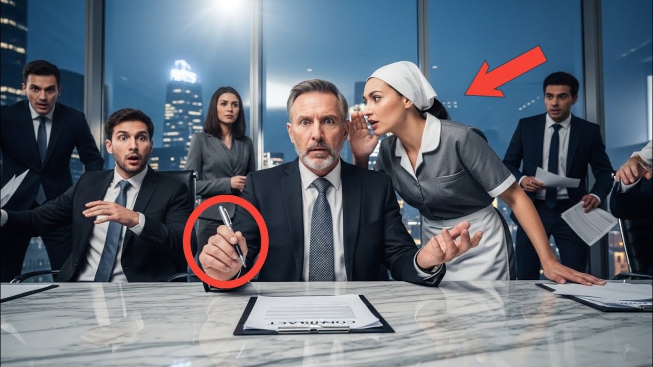 Бедная уборщица прошептала миллионеру: «НЕ ПОДПИСЫВАЙ ЭТО», и то, что он сделал, удивило всех     