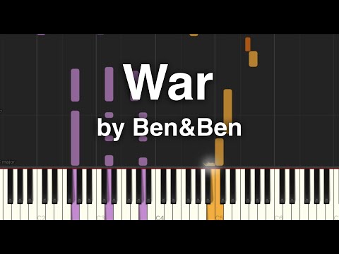 War (piano sheet music) - Ben&Ben