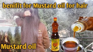 HAIR OILING WITH MUSTARD  OIL || hair oiling || benifits for Mustard oil for hair growth.