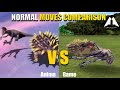 Dinosaur King Comparison (Game VS Anime) Normal Moves 恐竜キング