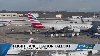 10,000 people impacted by cancelations at Charlotte Douglas International Airport