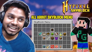 Ultimate Menu Guide HINDI- Navigating and Understanding Every Feature | Minecraft Hypixel Skyblock