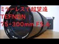 【ジャンクレンズ#013】TEFNON ZOOM 75-300mm F5.6 小堀製作所テフノンのシンプルレンズ