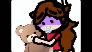 Baby gf but bad hugging teddy by fnf but bad Whitty animations 