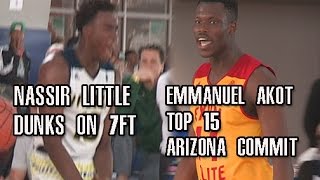 Nassir Little Rises On 7 Footer Battles Against Top 15 Emmanuel Akot Full Highlights
