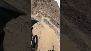 Cyclist is riding trails at Eco Park in Lima, Peru!