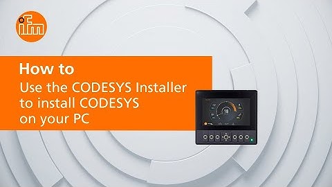 How to use the CODESYS Installer to install CODESYS on your PC