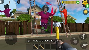 Troll miss T (giant teacher) - Scary Teacher 3D  (Mod Menu) , gameplay android/ ios